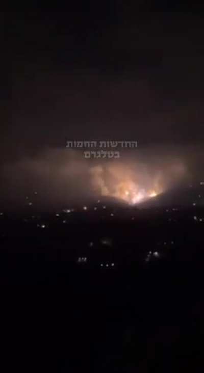Massive Israeli attack on Hezbollah rocket launchers this morning