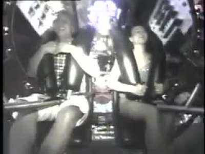Girl has a very unique reaction to the sling shot ride