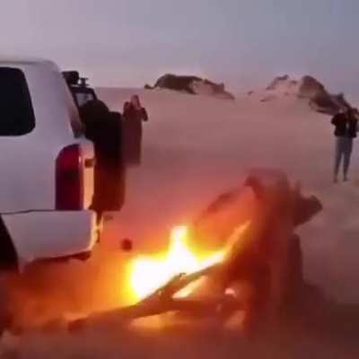 Starting a fire