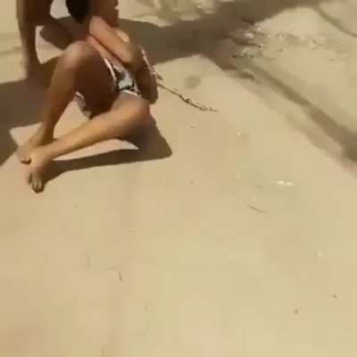 Beaten and Dragged on Dirt Road