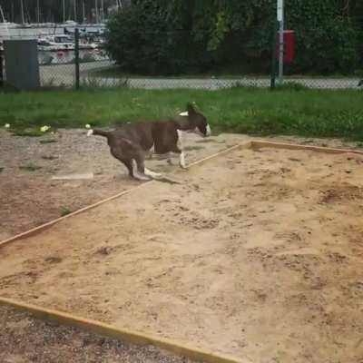 Spin move perfectly executed.
