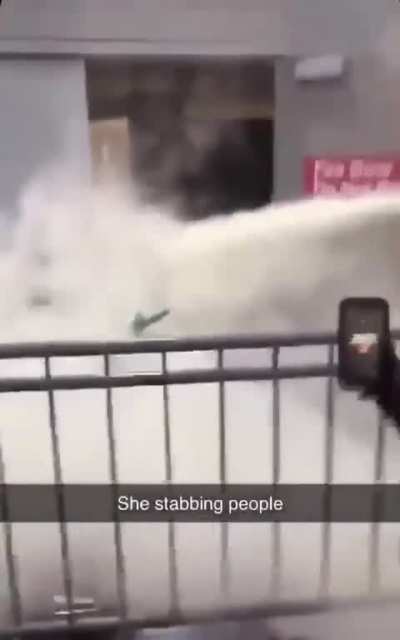 She’s got a knife!