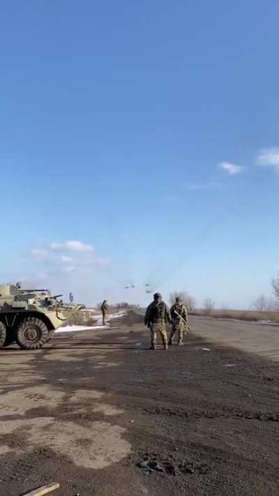 Ru pov: A group of four VKS Su-25 attack aircraft flew at low altitude in the special military operation zone