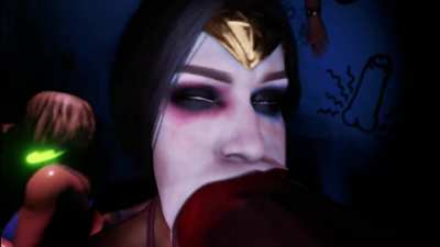 Supergirl, Catwoman, Wonder Woman (Tscd rendering)