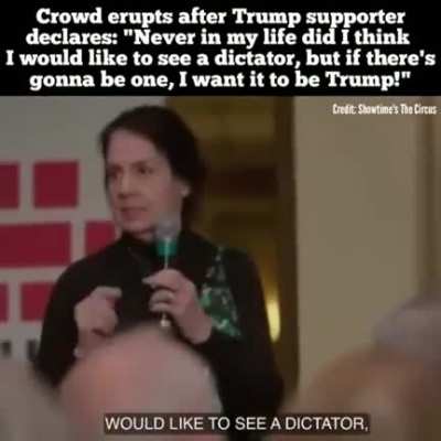 Trump's MAGA minions are so brainwashed by fascist propaganda, they want to stop the vote, because they actually WANT Trump to be a dictator.