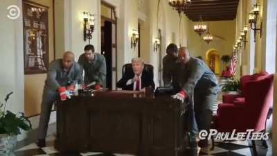 Trump Beyaz Saray’ı terk ediyor. [LEAKED VIDEO]
