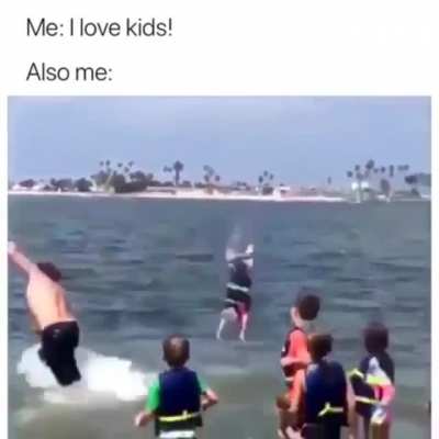 When they're my children it's different
