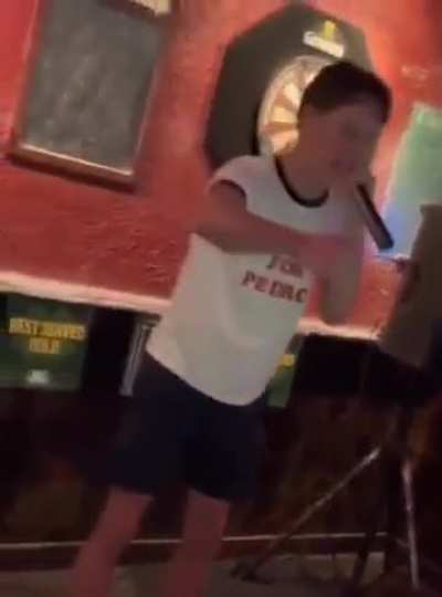 Just some bar karaoke