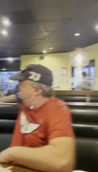 Anti-Masker Gets Dropped After Putting Hands On A Man!