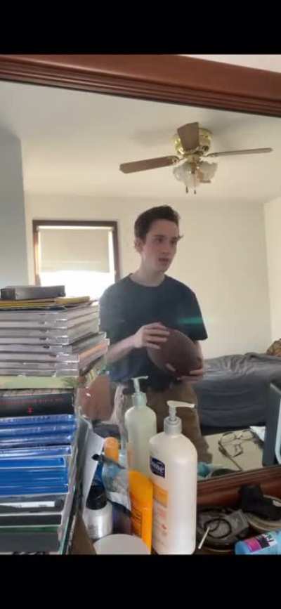 Hey dad wanna play catch…