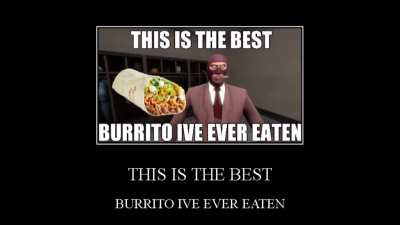 this is the best burrito i've ever eaten