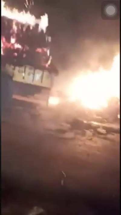 Again, harvested crops have been set of fire. This time in Kokernag. Bringing slum dwellers from all over India to Kashmir. Building settlements for them. Chopping off orchids and now this.