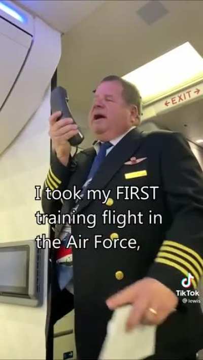 A pilot’s last announcement