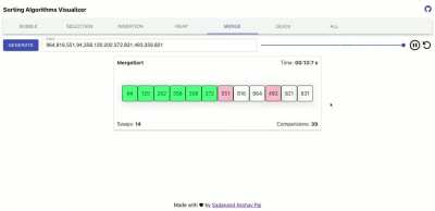 Sorting Algorithms Visualizer using React