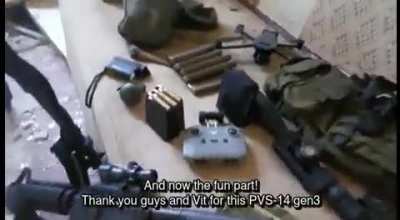 An update from Vit. A couple of weeks back you helped me fundraise $6000 for my friend who is a sniper on the Eastern front fighting against Russia. This is what he sent back.