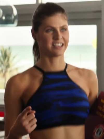 Alexandra Daddario know how to make them bounce