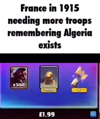Haha, French funny.