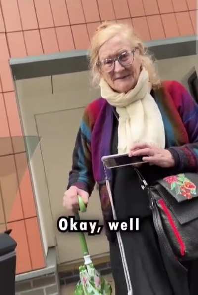 Ha..ha... hahaa... ha... weird lady