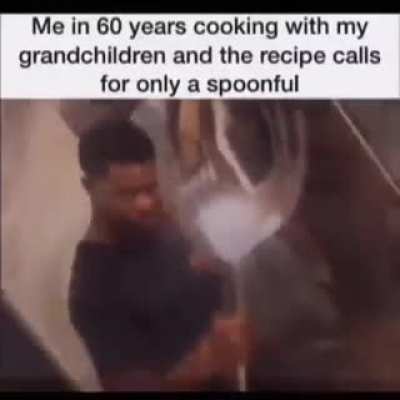 Grandfather, can we have some ice cream in the fridge?