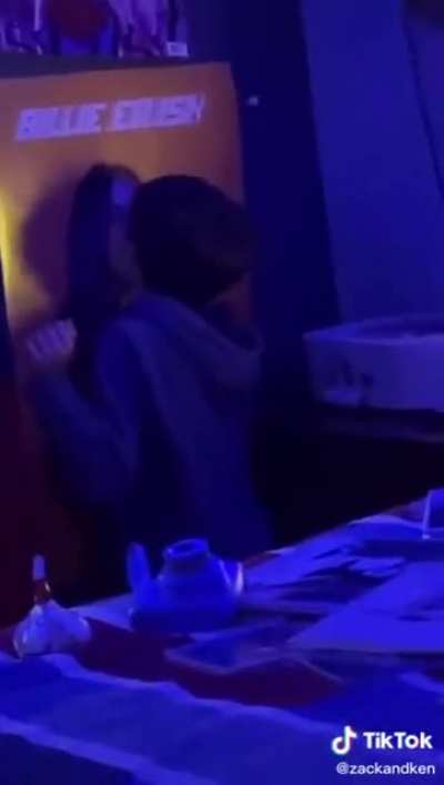 Intense kissing