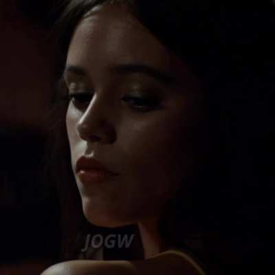 Jenna Ortega wraps her soft lips around your cock 🍆 how long are you lasting to when she gives you a sloppy blowjob? 💦 👅