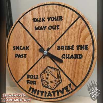No more arguing amongst party members, now the wheel decides how to resolve a situation. [OC]