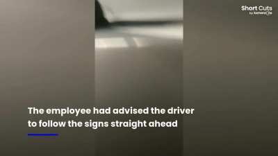 Crazy Female driver attacks parking garage staff at Thai Airport