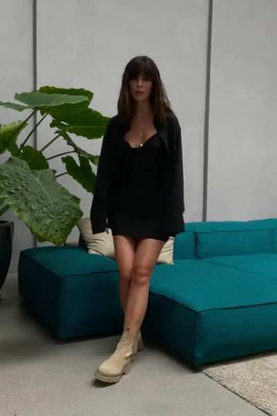 Sitting down