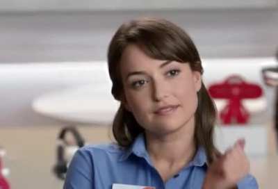 Milana Vayntrub forgetting what to do because she can’t stop staring at you…