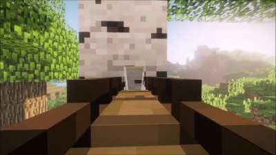 We made a Tiny Village using Gulliver Reborn and Chisel & Bits!