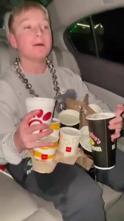 After that Marshall didn't allow any food in the fiero