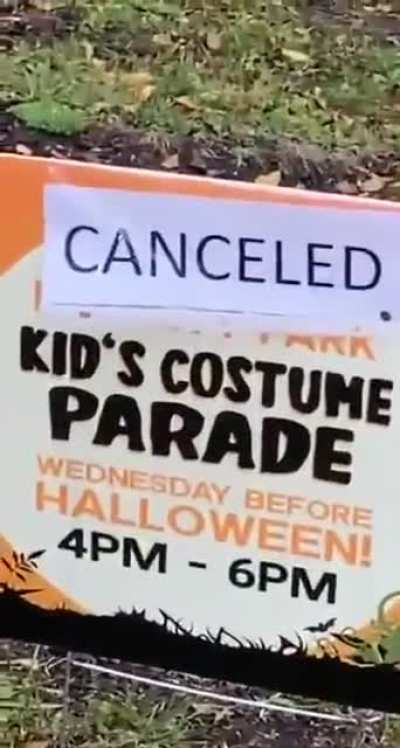 Cancelled costume parade