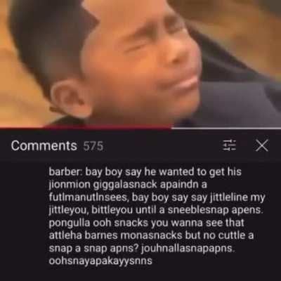 bay boy sey he wanted to get his jionmion giggalasnack