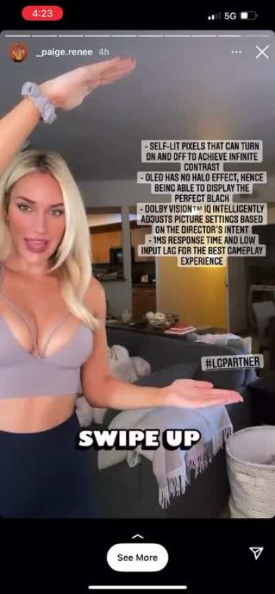 Paige Spiranac’s top putting in overtime hours