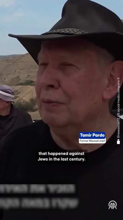 Tamir Pardo likened the recent assaults by the occupiers to the Holocaust, saying he felt 'ashamed to be Jewish'