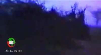 1988, Somaliland SNM militia trying to capture Hargeisa are on the offensive against Somalia regime on the outskirts of the city (the now capital of Somaliland). Somalia fighter jet seen doing low flyby and a vehicle of there’s is burning. (Mission was a 