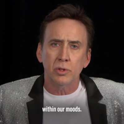 The way Nic Cage answers this question from a fan 😂😂