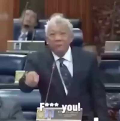 He do speak English tho.