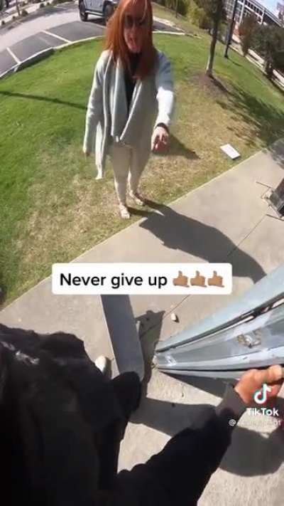 Possible Karen Walks Up to Skater & Inspires Him For Life