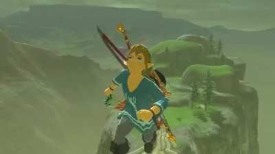 [BoTW] Link introducing places.