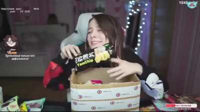 Russian streamer found something interesting in a food only mystery box