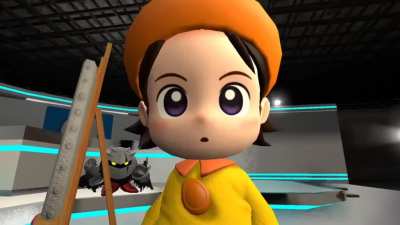 Gooey scaring him Adeleine fright!
