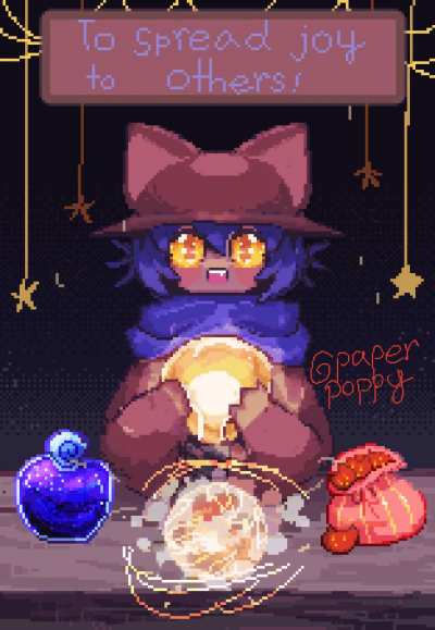 i pixeled a little niko being a shop keeper!