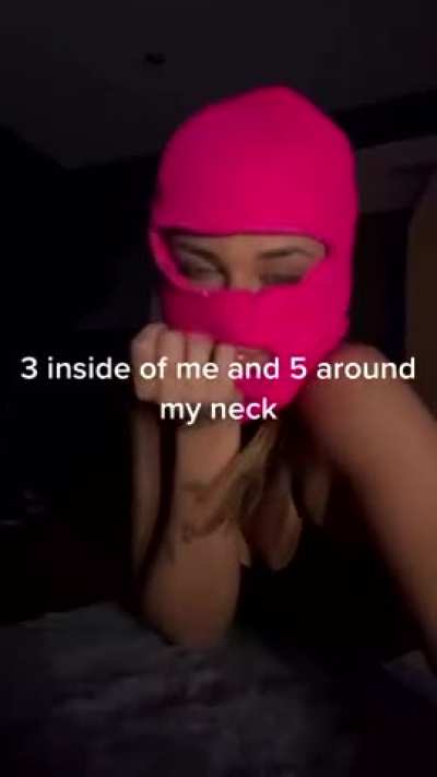 mask girl i love it rough
