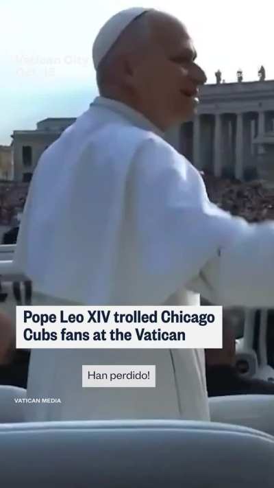 Pope Leo XIV trolled Chicago Cubs fans at the Vatican