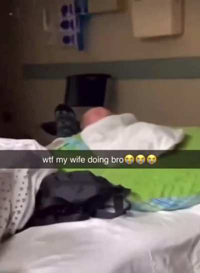 Playing Fortnite after delivering a baby. 