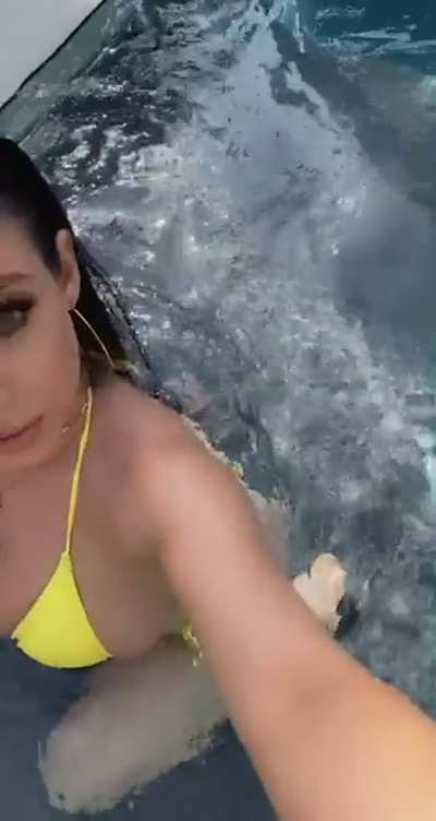 By the pool