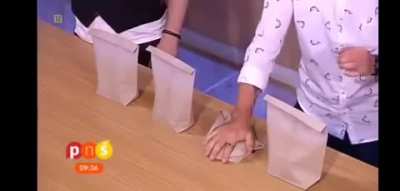 ...to perform a magic trick on live TV