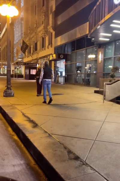 Knife vs dude with wife holding him back