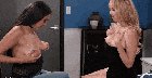 Two girls try each other's milk